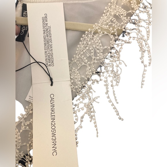 Calvin Klein 205W39NYC Black Vest w Lace Detail- Stunning- NWT! $990 original - Picture 6 of 11